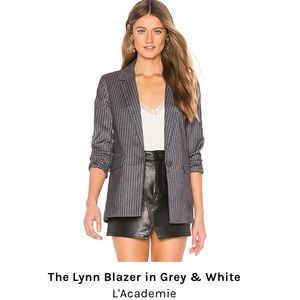 Gray pin stripe blazer
